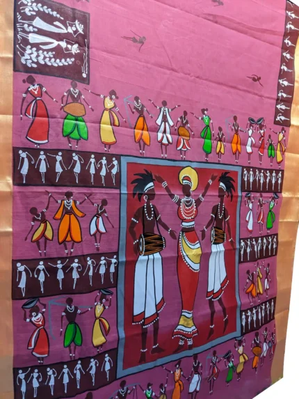 Painting on saree