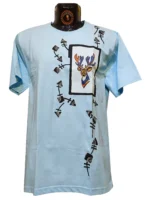 Printed lite blue t-shirt