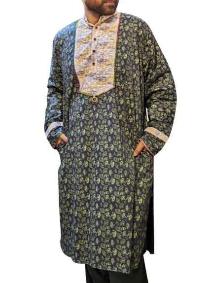 men's designer silk panjabi