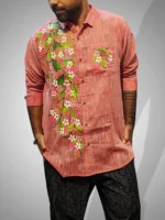 men's floral printed shirt