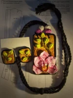 clay necklace set