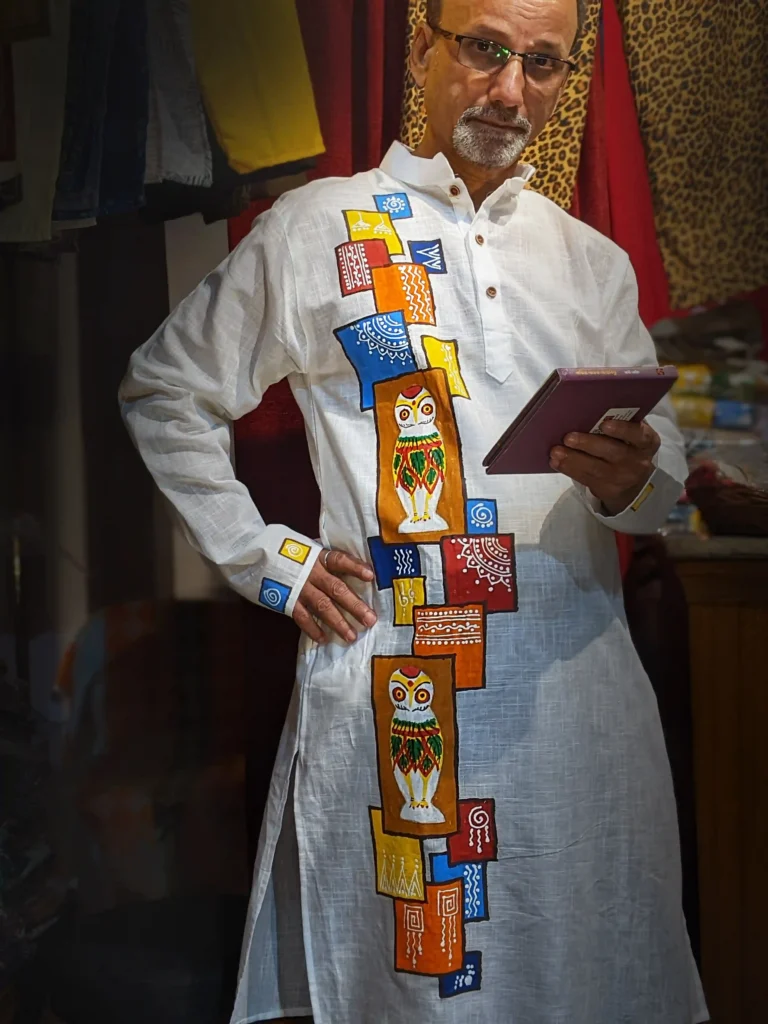 Pure cotton white panjabi