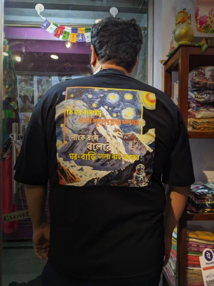 free size Black tshirts