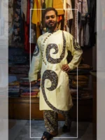 mens silk panjabi