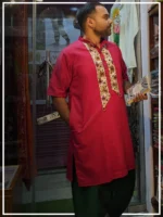 men'shalf kurta