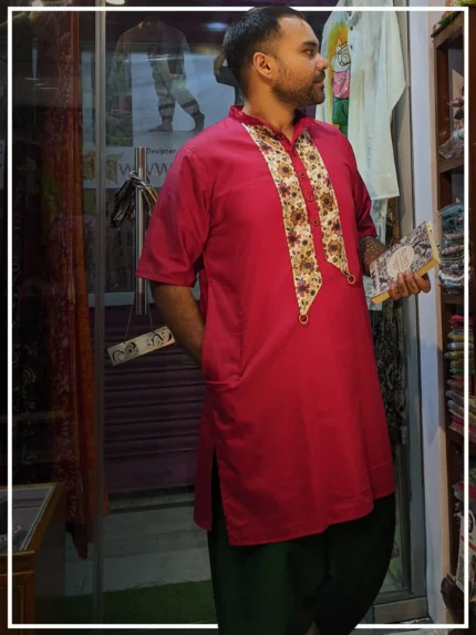 men'shalf kurta