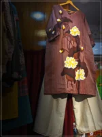 hand painted kurti set