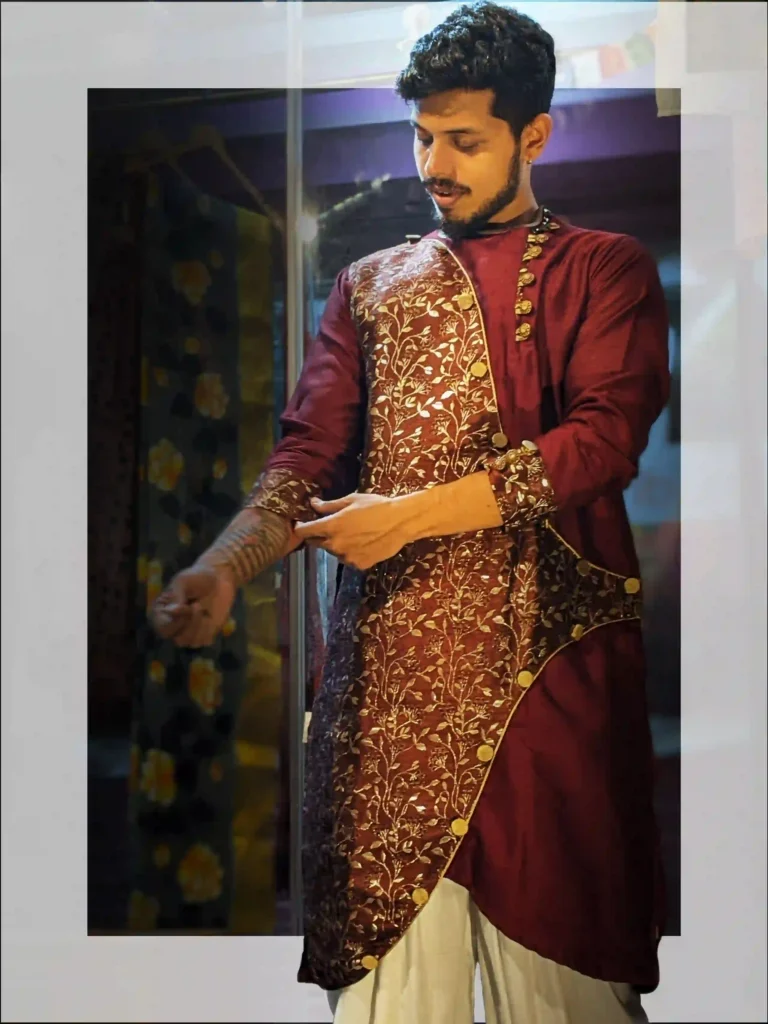 banarasi silk kurta