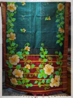 hand painted saree