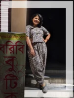 crop top and harem pant