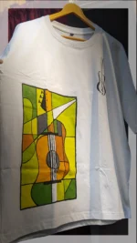 white printed t shirt