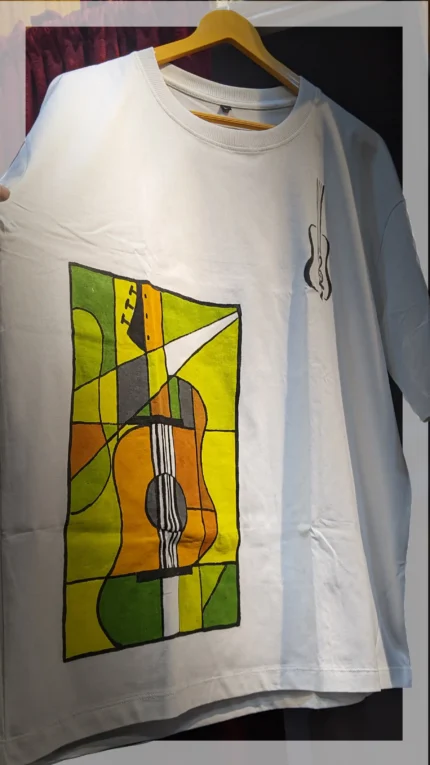 white printed t shirt