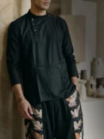 black full sleeve kurta