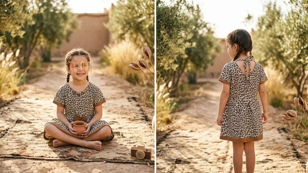 Cotton kidswear dress
