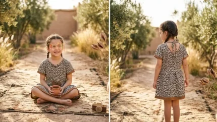 Cotton kidswear dress