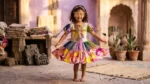 Colorful kidswear dress